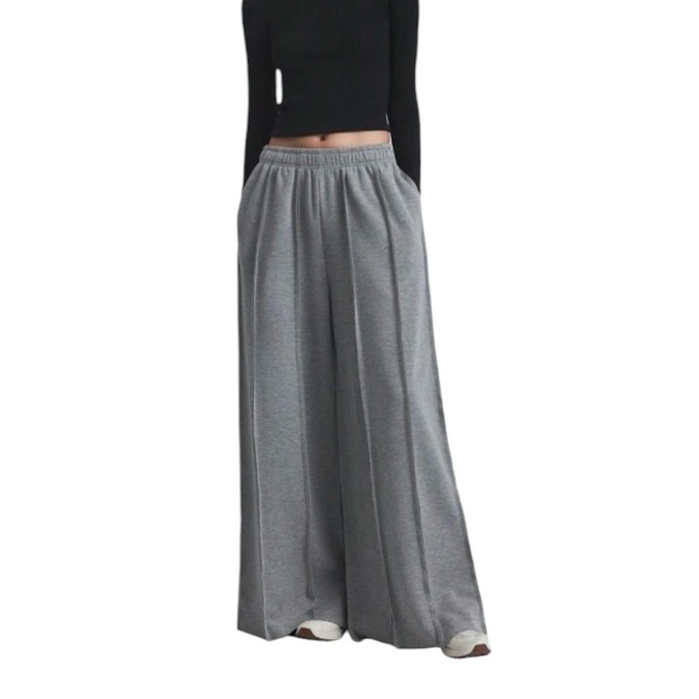 SHEIN Grey Heavyweight Elastic Waist Trousers